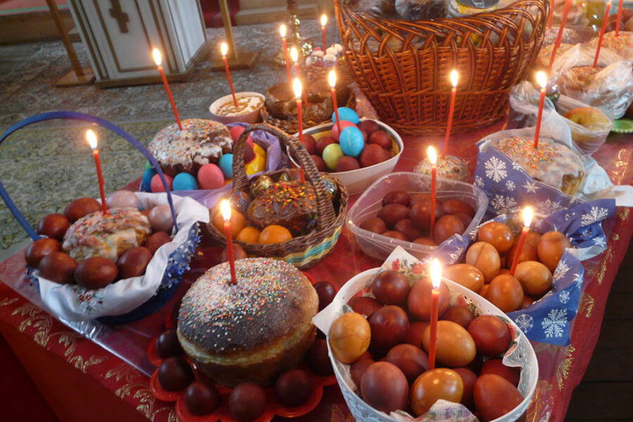 пасхальная снедь, куличи