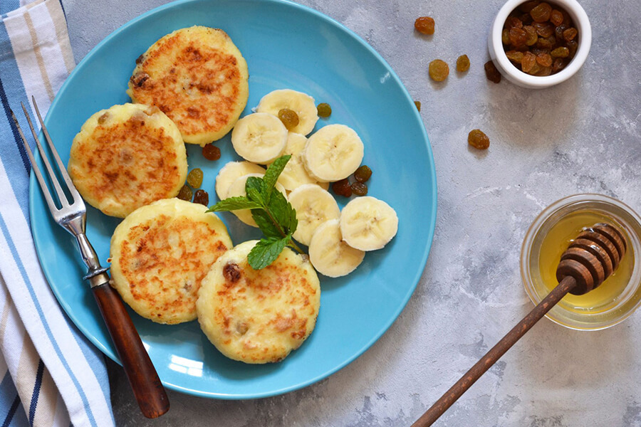 Сырники с рисовой мукой и бананом рецепт