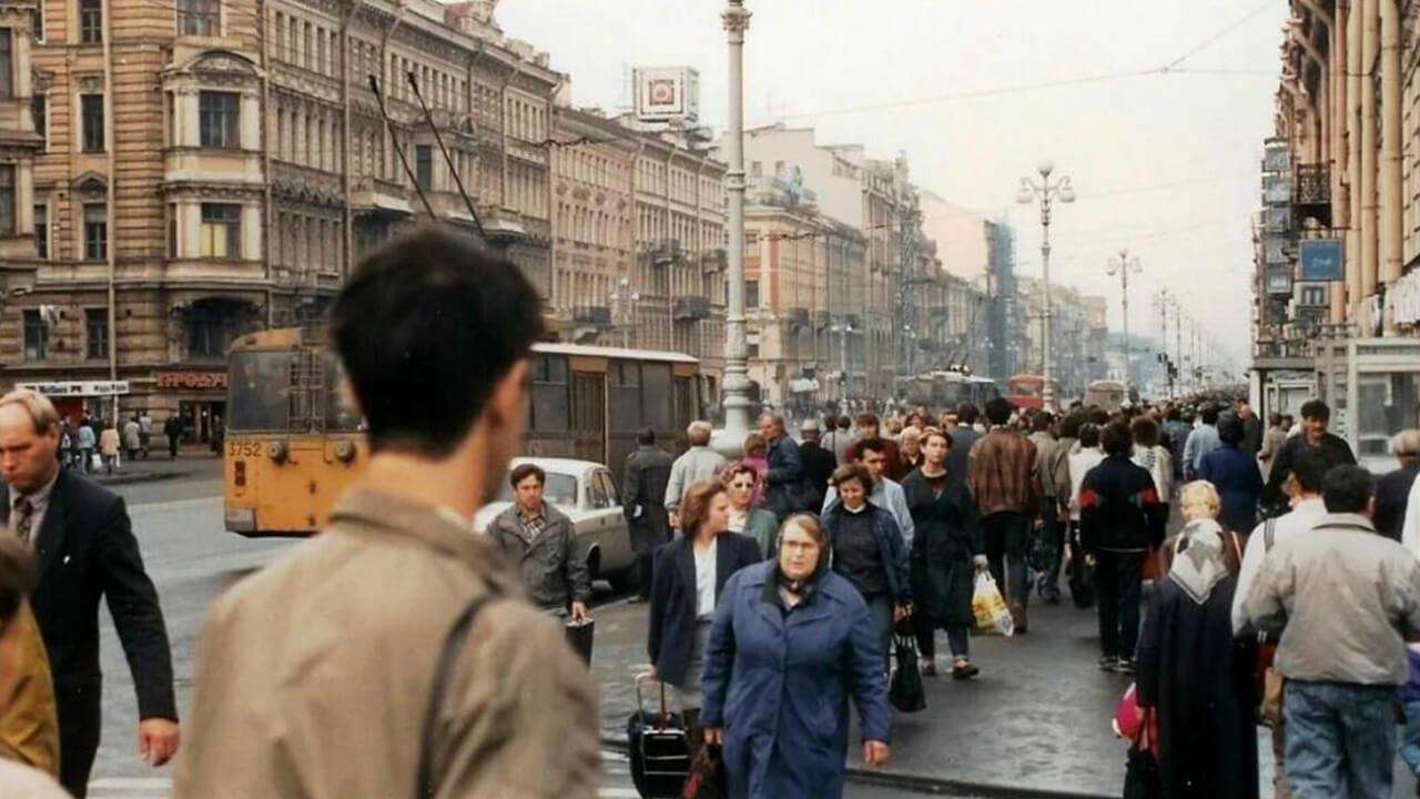 человек в городе