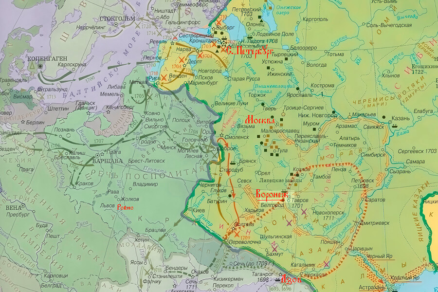 Карта приграничных территорий 