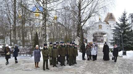 Встреча молодежи в монастыре